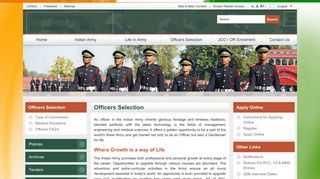 
                            5. Officers Selection | Join Indian Army