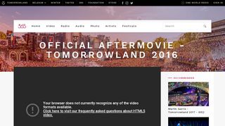 
                            8. Official Aftermovie - Tomorrowland 2016 :: Aftermovies :: Channels ...