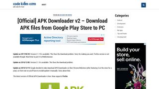 
                            1. [Official] APK Downloader v2 – Download APK files from Google Play ...