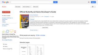 
                            11. Official Butterfly.net Game Developer's Guide - Google बुक के परिणाम