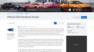 
                            7. Official DSS feedback thread - Ford Mustang Forums : Corral.net ...