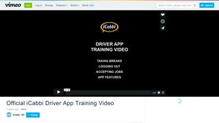 
                            10. Official iCabbi Driver App Training Video on Vimeo