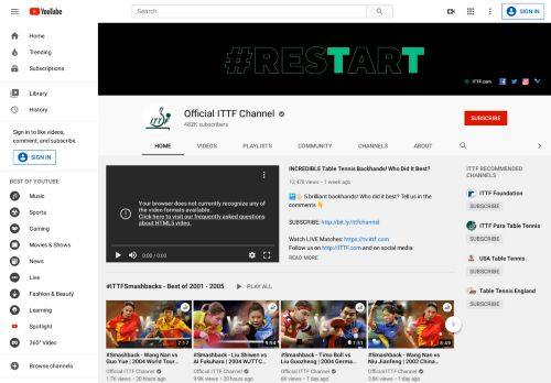 
                            9. Official ITTF Channel - YouTube