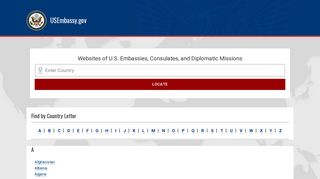 
                            12. Official list of embassies from the U.S. Department of State