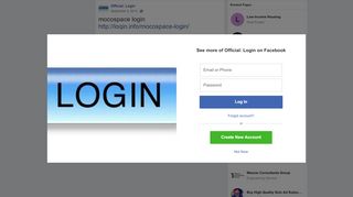 
                            5. Official: Login - mocospace login... | Facebook