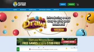 
                            12. Official Michigan Lottery Homepage