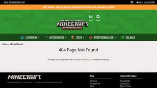 
                            9. Official Minecraft Store – Powered by J!NX : Minecraft 8