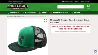 
                            9. Official Minecraft Store – Powered by J!NX : Minecraft Creeper Face ...