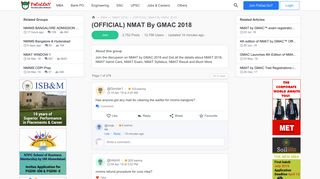 
                            12. (OFFICIAL) NMAT By GMAC 2018 (Posts before 13 Feb '19 00:00 ...