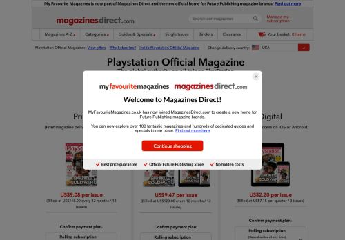 
                            9. Official Playstation Magazine Subscription | My Favourite Magazines