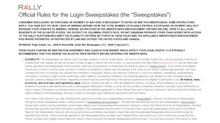 
                            8. Official Rules for the Login Sweepstakes | Rally Health