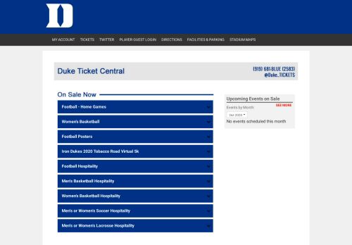 
                            10. Official Site of Duke Blue Devil Tickets - Duke Athletics