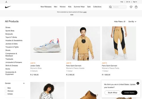 
                            6. Official Store. Nike.com ZA.