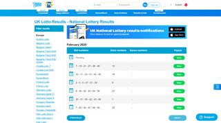 
                            8. Official UK Lotto Results - National Lottery Results - Multilotto.com