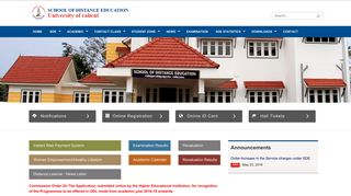 
                            10. Official website of school of Distance Education - university of calicut ...