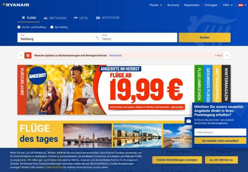 
                            1. Offizielle Ryanair-Website | Billigflüge | Günstige Flüge
