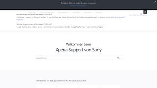 
                            12. Offizielle Website des Sony Mobile-Supports