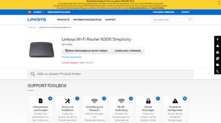 
                            3. Offizieller Support von Linksys - Linksys E900 N300 Wireless WLAN ...