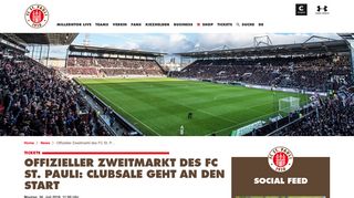 
                            9. Offizieller Zweitmarkt des FC St. Pauli: Clubsale geht an den Start