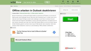 
                            10. Offline arbeiten in Outlook deaktivieren – wikiHow