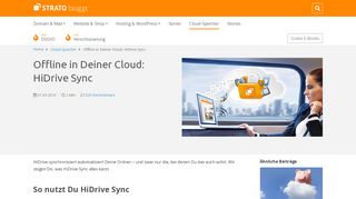 
                            11. Offline in Deiner Cloud: HiDrive Sync | STRATO Blog