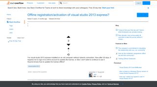 
                            6. Offline registration/activation of visual studio 2013 express ...