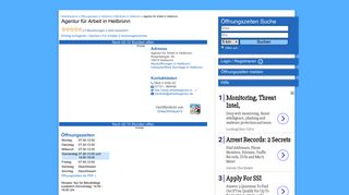 
                            5. ᐅ Öffnungszeiten „Agentur für Arbeit“ | Rosenbergstr. 50 in Heilbronn