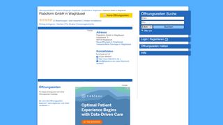 
                            12. ᐅ Öffnungszeiten „Flaboform GmbH“ | Industriestr. 5 in Waghäusel