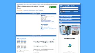 
                            9. ᐅ Öffnungszeiten „Green Times Foodservice Catering GmbH ...