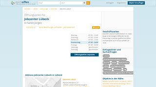 
                            8. Öffnungszeiten Jobcenter Lübeck Kaninchenborn 31 - Nochoffen