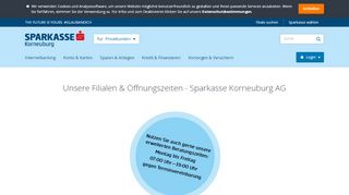 
                            9. Öffnungszeiten Sparkasse Korneuburg AGSparkasse Korneuburg AG
