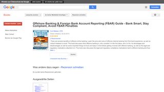 
                            12. Offshore Banking & Foreign Bank Account Reporting (FBAR) Guide - ... - Google Books-Ergebnisseite