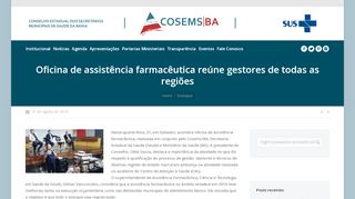 
                            12. Oficina de assistência farmacêutica reúne gestores de ... - COSEMS BA