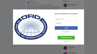 
                            9. OFID - The OFID Scholarship Portal is now open for... | ...