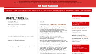 
                            12. Oft gestellte Fragen / FAQ | Ersatzteilservice WMV-Dresden