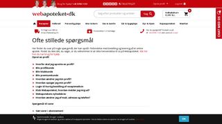 
                            11. Ofte stillede spørgsmål på Webapoteket