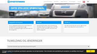 
                            3. Ofte stillede spørgsmål - Sportstiming - Tidtagning og onlinetilmelding