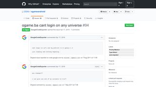 
                            13. ogame.ba cant login on any universe · Issue #94 · GSAir ... - GitHub