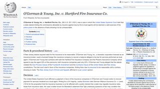 
                            8. O'Gorman & Young, Inc. v. Hartford Fire Insurance Co. - Wikipedia