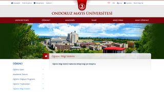 
                            3. Öğrenci Bilgi Sistemi | OMÜ | Ondokuz Mayıs Üniversitesi