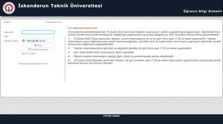 
                            11. Öğrenci Girişi - İskenderun Teknik Üniversitesi