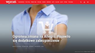 
                            12. Ogromna zmiana na Allegro. Nowy sposób logowania - WPROST.pl