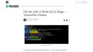 
                            9. Oh-My-Zsh! A Work of CLI Magic — Tutorial for Ubuntu - Medium