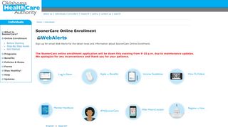 
                            6. OHCA - SoonerCare Online Enrollment Landing Page