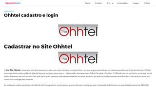 
                            10. Ohhtel cadastro e login - Cogumelo Louco