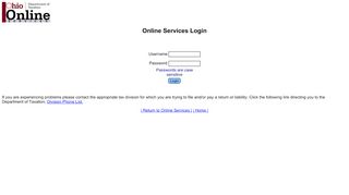 
                            10. Ohio Department of Taxation Online Services Login