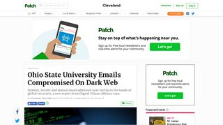 
                            10. Ohio State University Emails Compromised On Dark Web - Patch