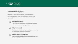 
                            3. Ohio University | OrgSync