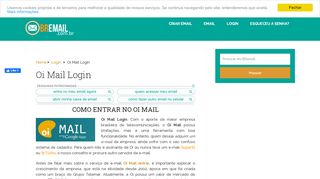
                            8. OI MAIL ENTRAR – Fazer login em www.oi.com.br - Entrar Email ...
