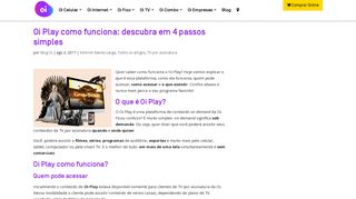 
                            10. Oi Play como funciona: descubra em 4 passos simples | Compre Oi